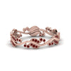 Load image into Gallery viewer, curve-bezel-set-vintage-ruby-band-in-rose-gold-FDEWB8346BGRUDR-NL-RG-GS
