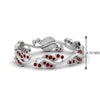 Load image into Gallery viewer, curve-bezel-set-vintage-ruby-band-in-white-gold-FDEWB8346BGRUDR-NL-WG-GS