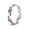 Load image into Gallery viewer, curve-bezel-set-vintage-ruby-band-in-white-gold-FDEWB8346BGRUDR-NL-WG-GS