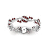 Load image into Gallery viewer, curve-bezel-set-vintage-ruby-band-in-white-gold-FDEWB8346BGRUDR-NL-WG-GS