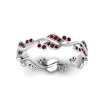Load image into Gallery viewer, curve-bezel-set-vintage-ruby-band-in-white-gold-FDEWB8346BGRUDR-NL-WG-GS
