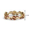 Load image into Gallery viewer, curve-bezel-set-vintage-ruby-band-in-yellow-gold-FDEWB8346BGRUDR-NL-YG-GS