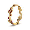 Load image into Gallery viewer, curve-bezel-set-vintage-ruby-band-in-yellow-gold-FDEWB8346BGRUDR-NL-YG-GS