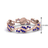 Load image into Gallery viewer, curve-bezel-set-vintage-sapphire-band-in-rose-gold-FDEWB8346BGSABL-NL-RG-GS