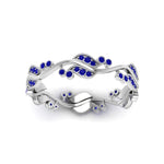 Load image into Gallery viewer, curve-bezel-set-vintage-sapphire-band-in-white-gold-FDEWB8346BGSABL-NL-WG-GS
