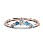 Load image into Gallery viewer, curved-band-for-solitaire-diamond-ring-with-blue-topaz-in-rose-gold-FD123941BGICBLTO-NL-RG.jpg

