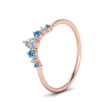 Load image into Gallery viewer, curved-band-for-solitaire-diamond-ring-with-blue-topaz-in-rose-gold-FD123941BGICBLTO-NL-RG.jpg
