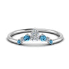 Load image into Gallery viewer, curved-band-for-solitaire-diamond-ring-with-blue-topaz-in-white-gold-FD123941BGICBLTO-NL-WG.jpg