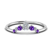 Load image into Gallery viewer, curved-band-for-solitaire-diamond-ring-with-blue-topaz-in-white-gold-FD123941BGVITO-NL-WG.jpg