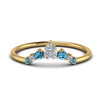 Load image into Gallery viewer, curved-band-for-solitaire-diamond-ring-with-blue-topaz-in-yellow-gold-FD123941BGICBLTO-NL-YG.jpg