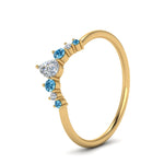 Load image into Gallery viewer, curved-band-for-solitaire-diamond-ring-with-blue-topaz-in-yellow-gold-FD123941BGICBLTO-NL-YG.jpg
