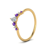 Load image into Gallery viewer, curved-band-for-solitaire-diamond-ring-with-blue-topaz-in-yellow-gold-FD123941BGVITO-NL-YG.jpg
