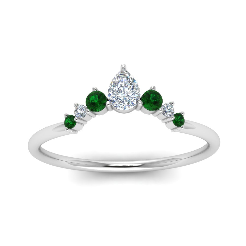 curved-band-for-solitaire-diamond-ring-with-emerald-in-white-gold-FD123941BGEMGR-NL-WG.jpg