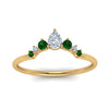Load image into Gallery viewer, curved-band-for-solitaire-diamond-ring-with-emerald-in-yellow-gold-FD123941BGEMGR-NL-YG.jpg