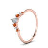 Load image into Gallery viewer, curved-band-for-solitaire-diamond-ring-with-orange-sapphire-in-rose-gold-FD123941BGSAOR-NL-RG.jpg