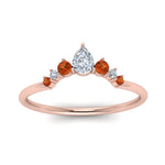 Load image into Gallery viewer, curved-band-for-solitaire-diamond-ring-with-orange-sapphire-in-rose-gold-FD123941BGSAOR-NL-RG.jpg
