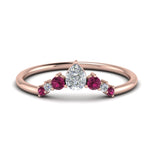 Load image into Gallery viewer, curved-band-for-solitaire-diamond-ring-with-pink-sapphire-in-rose-gold-FD123941BGSADRPI-NL-RG.jpg
