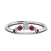 Load image into Gallery viewer, curved-band-for-solitaire-diamond-ring-with-pink-sapphire-in-white-gold-FD123941BGSADRPI-NL-WG.jpg
