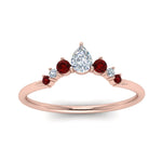 Load image into Gallery viewer, curved-band-for-solitaire-diamond-ring-with-ruby-in-rose-gold-FD123941BGRUDR-NL-RG.jpg
