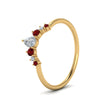 Load image into Gallery viewer, curved-band-for-solitaire-diamond-ring-with-ruby-in-yellow-gold-FD123941BGRUDR-NL-YG.jpg