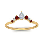 Load image into Gallery viewer, curved-band-for-solitaire-diamond-ring-with-ruby-in-yellow-gold-FD123941BGRUDR-NL-YG.jpg
