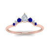 Load image into Gallery viewer, curved-band-for-solitaire-diamond-ring-with-sapphire-in-rose-gold-FD123941BGSABL-NL-RG.jpg