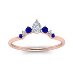 Load image into Gallery viewer, curved-band-for-solitaire-diamond-ring-with-sapphire-in-rose-gold-FD123941BGSABL-NL-RG.jpg
