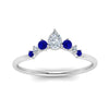 Load image into Gallery viewer, curved-band-for-solitaire-diamond-ring-with-sapphire-in-white-gold-FD123941BGSABL-NL-WG.jpg