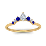 Load image into Gallery viewer, curved-band-for-solitaire-diamond-ring-with-sapphire-in-yellow-gold-FD123941BGSABL-NL-YG.jpg

