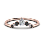 Load image into Gallery viewer, curved-band-for-solitaire-ring-with-black-diamond-in-rose-gold-FD123941BGBLACK-NL-RG.jpg
