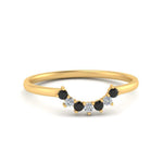 Load image into Gallery viewer, curved-band-for-solitaire-ring-with-black-diamond-in-yellow-gold-FD9480RORGBLACK-NL-YG.jpg
