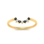 Load image into Gallery viewer, curved-band-for-solitaire-ring-with-black-diamond-in-yellow-gold-FD9480RORGBLACK-NL-YG.jpg
