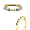 Load image into Gallery viewer, curved-channel-blue-topaz-women-matching-band-in-yellow-gold-fdens2255bgicbltoangle3-nl-yg-ws2.jpg