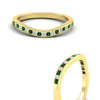 Load image into Gallery viewer, curved-channel-emerald-women-matching-band-in-yellow-gold-fdens2255bgemgrangle3-nl-yg-ws2.jpg