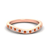 Load image into Gallery viewer, curved-channel-orange-sapphire-women-matching-band-in-rose-gold-fdens2255bgsaorsleep-nl-rg-ws2.jpg