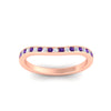 Load image into Gallery viewer, curved-channel-purple-topaz-women-matching-band-in-rose-gold-fdens2255bgvitoangle5-nl-rg-ws2.jpg