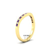 Load image into Gallery viewer, curved-channel-purple-topaz-women-matching-band-in-yellow-gold-fdens2255bgvitoangle2-nl-yg-ws2-hw.jpg