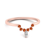 Load image into Gallery viewer, curved-crown-orange-sapphire-wedding-band-in-rose-gold-FD1046BGSAOR-NL-RG.jpg?v=1766983852