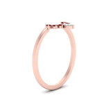 Load image into Gallery viewer, curved-crown-ruby-wedding-band-in-rose-gold-FD1046BGRUDRANGLE2-NL-RG.jpg?v=1766983852