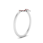 Load image into Gallery viewer, curved-crown-ruby-wedding-band-in-white-gold-FD1046BGRUDRANGLE2-NL-WG.jpg?v=1766983852