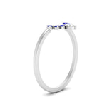 Load image into Gallery viewer, curved-crown-sapphire-wedding-band-in-white-gold-FD1046BGSABLANGLE2-NL-WG.jpg?v=1766983852