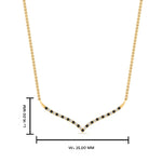 Load image into Gallery viewer, curved-design-diamond-pendant-with-black-diamond-in-FDPD10790-GBLACK-NL-YG
