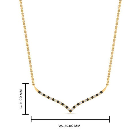 curved-design-diamond-pendant-with-black-diamond-in-FDPD10790-GBLACK-NL-YG
