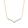 Load image into Gallery viewer, curved-design-diamond-pendant-with-black-diamond-in-FDPD10790-GBLACK-NL-YG