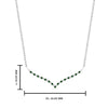 Load image into Gallery viewer, curved-design-diamond-pendant-with-emerald-in-FDPD10790-GEMGR-NL-WG
