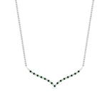 Load image into Gallery viewer, curved-design-diamond-pendant-with-emerald-in-FDPD10790-GEMGR-NL-WG

