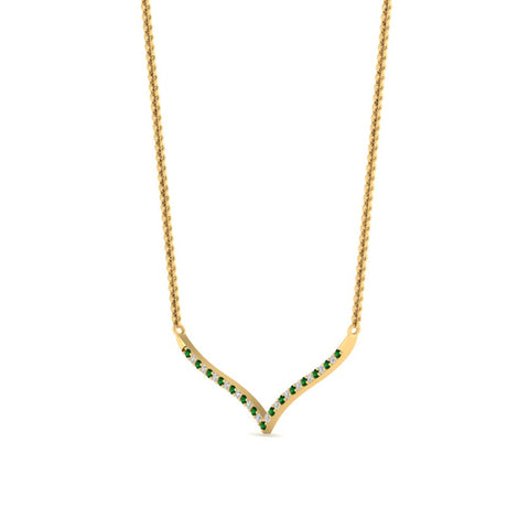 curved-design-diamond-pendant-with-emerald-in-FDPD10790-GEMGR-NL-YG