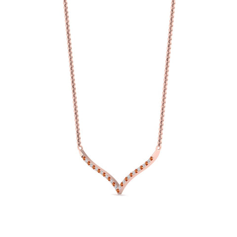 curved-design-diamond-pendant-with-orange-sapphire-in-FDPD10790-GSAOR-NL-RG