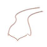 Load image into Gallery viewer, curved-design-diamond-pendant-with-orange-sapphire-in-FDPD10790-GSAOR-NL-RG
