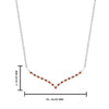 Load image into Gallery viewer, curved-design-diamond-pendant-with-orange-sapphire-in-FDPD10790-GSAOR-NL-WG